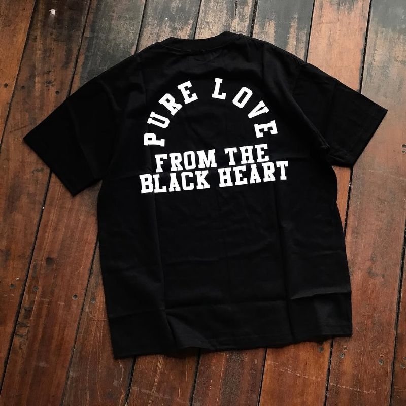 MODERN GUNS PURE LOVE OG LETTER  TSHIRT BLACK