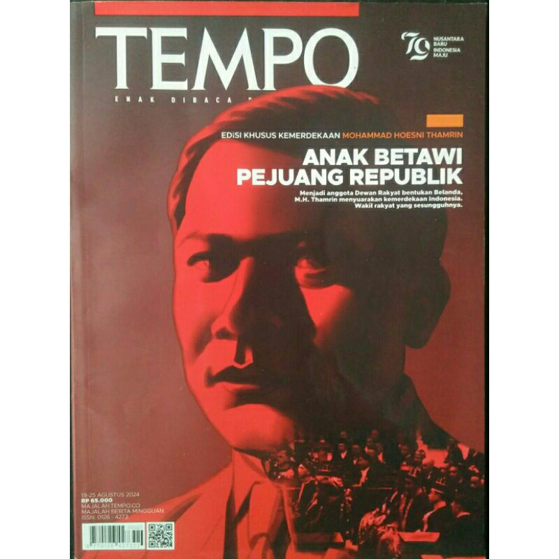 Tempo Edisi Khusus Kemerdekaan - Mohammad Hoesni Thamrin : Anak Betawi Pejuang Republik < 19-25 Agus