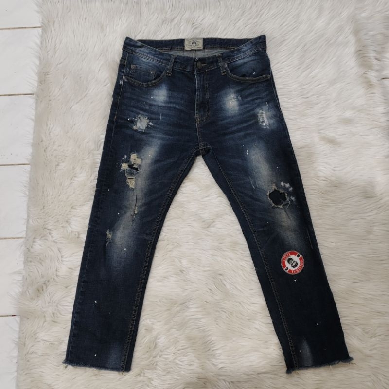 JMC Ripped Distressed Jeans Slim Cropped