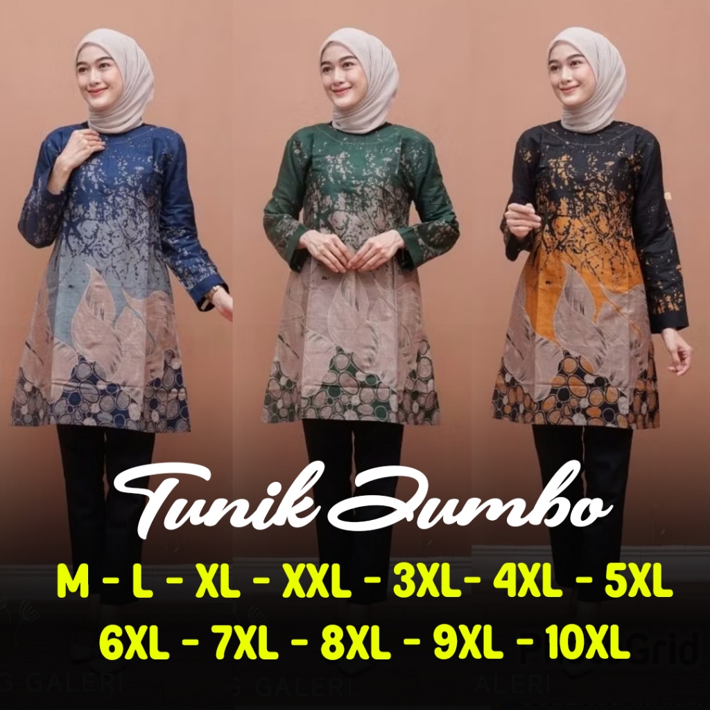 TUNIK BATIK - TUNIK JUMBO - TUNIK BATIK WANITA MODERN - TUNIC BATIK WANITA - TUNIK BATIK WANITA LENG