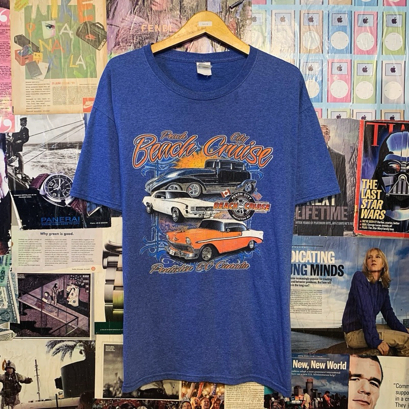Kaos Tshirt Vintage Nascar 00’S FOTL Canada Classic Car Low Rider Car Original Second