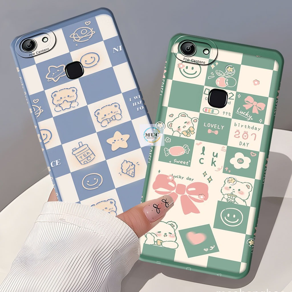 Case Hp Vivo V7 Plus / V5 Plus / V9 / Vivo Z1 Pro Case Motif Rabbit  - Case Vivo - Marbel Case - Bah