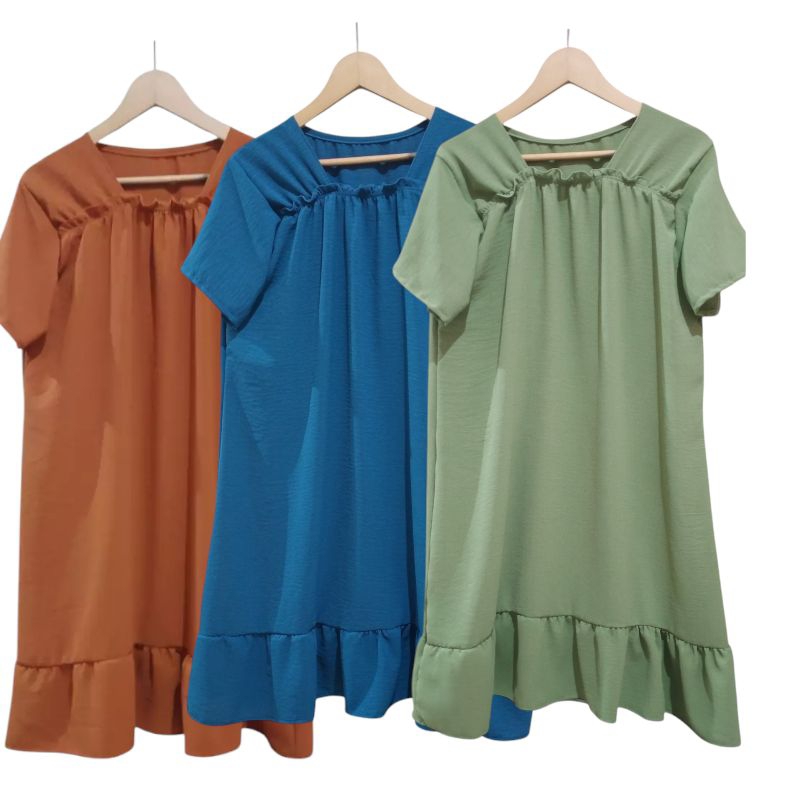 Daster perempuan dewasa model terbaru bahan cringkel Premium