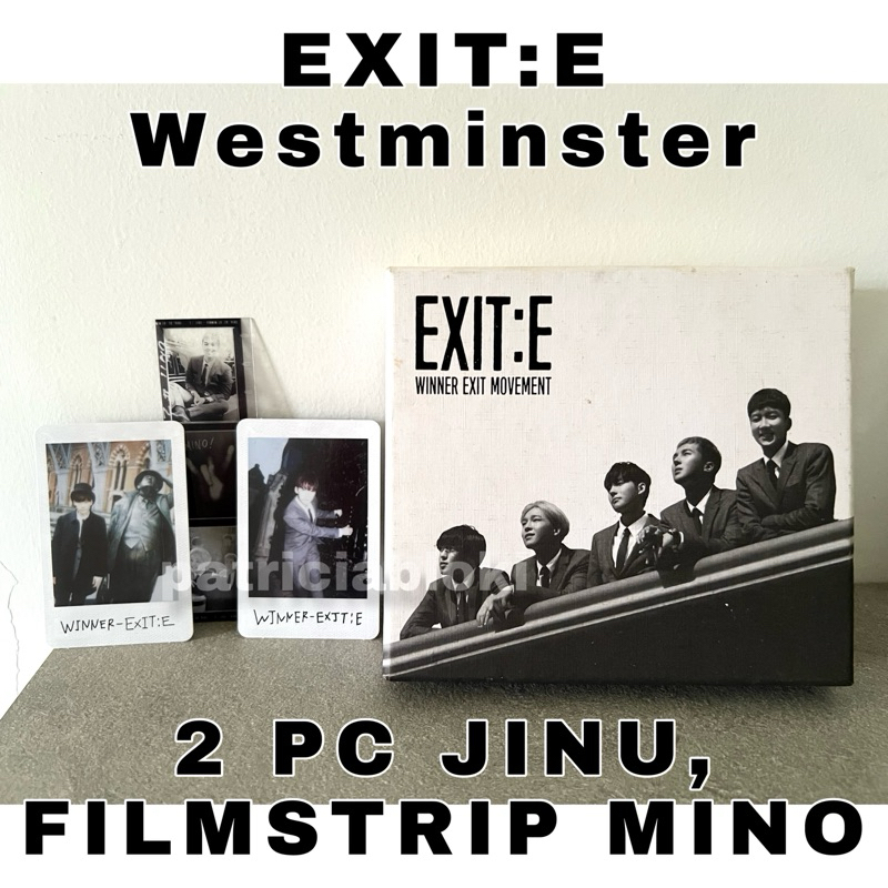 Album WINNER EXIT:E Westminster Ver Unsealed with JINU Polaroid pc photocard Filmstrip MINO preloved
