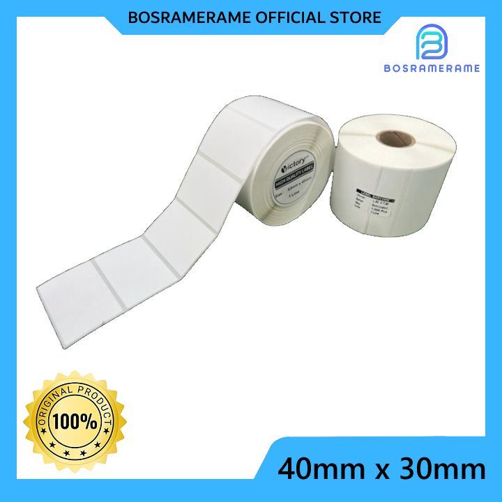 

Sticker Thermal Victory 40 mm x 30 mm, 1 Roll Isi 500 pcs