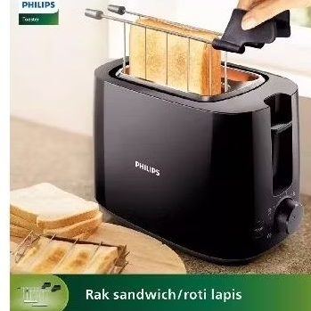 Philips HD2583/90 Toaster Pemanggang Roti Bakar/ Sandwich Low Watt