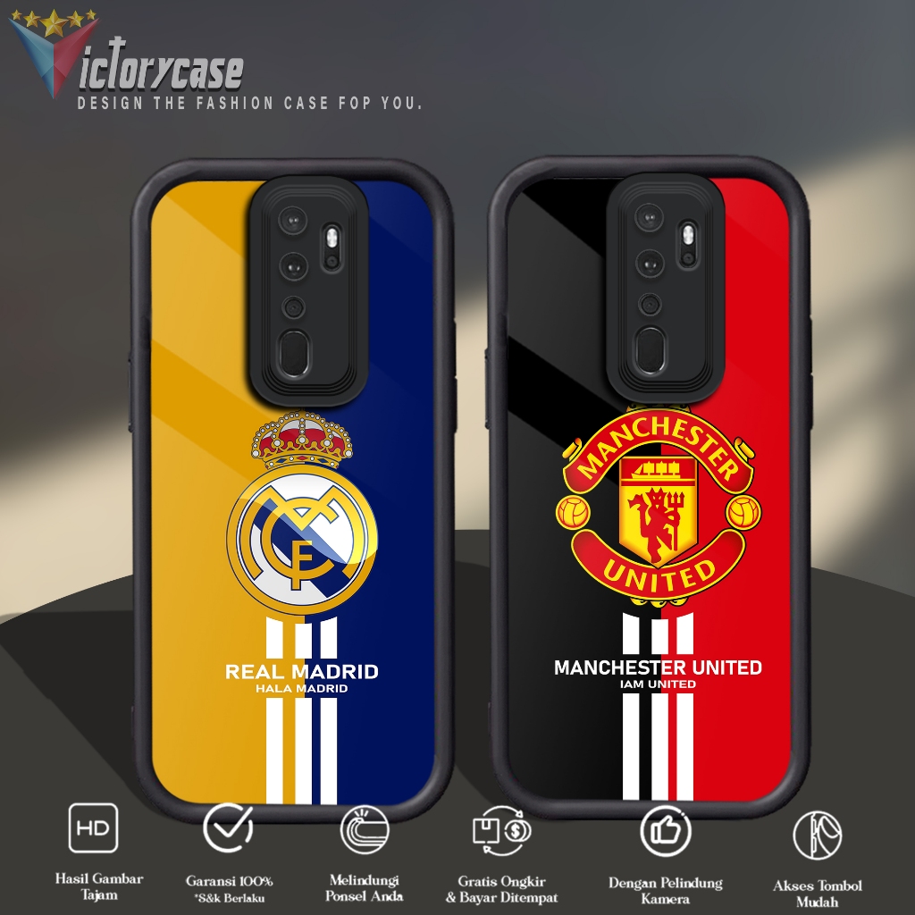 Case Premium Compatible For OPPO A5 A9 2020 Motif [ FTBL ] Casing Softcase Glossy Anti Jamur