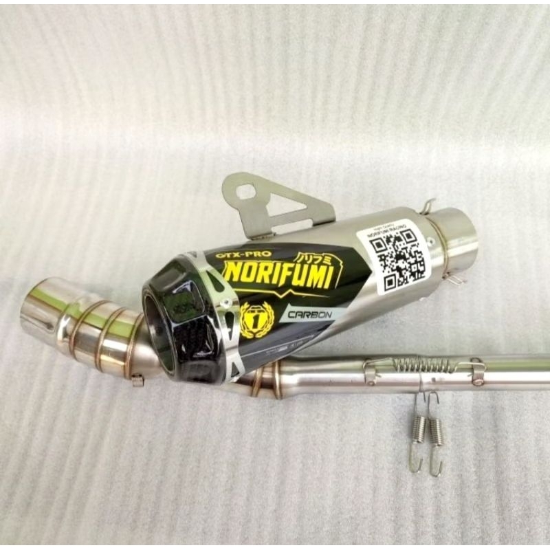 Knalpot NORIFUMI GTX all motor bebek JUPITER SUPRA REVO BLADE SHOGUN GRAND