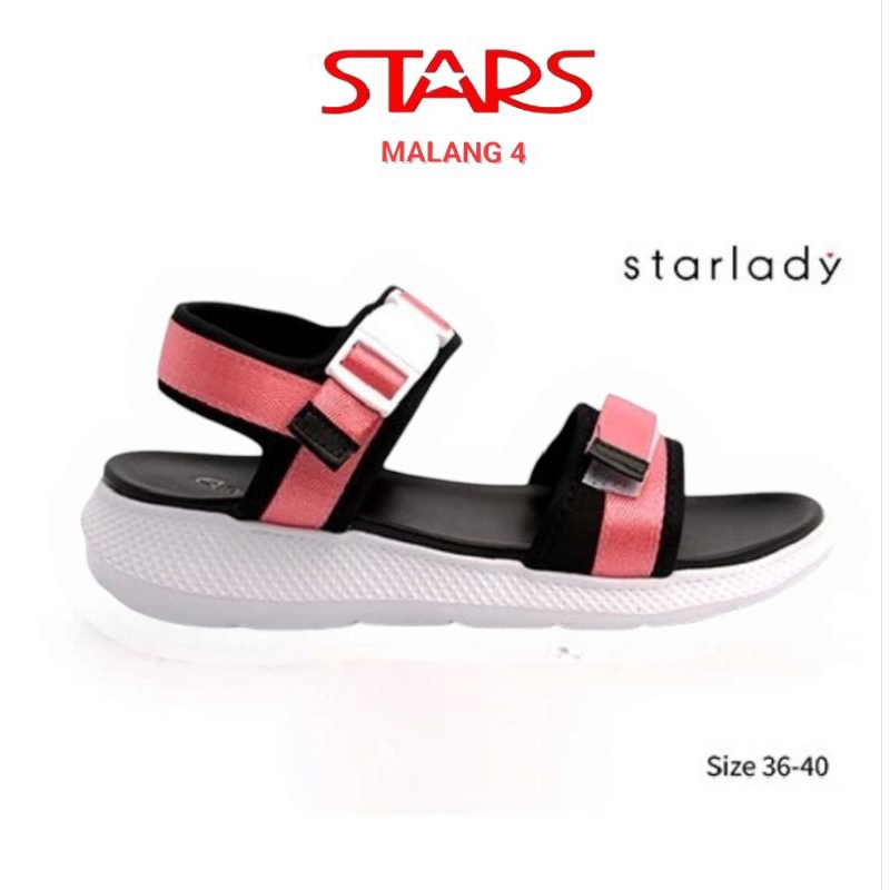 Sandal Sepatu Wanita/Perempuan Starlady Destania Pink