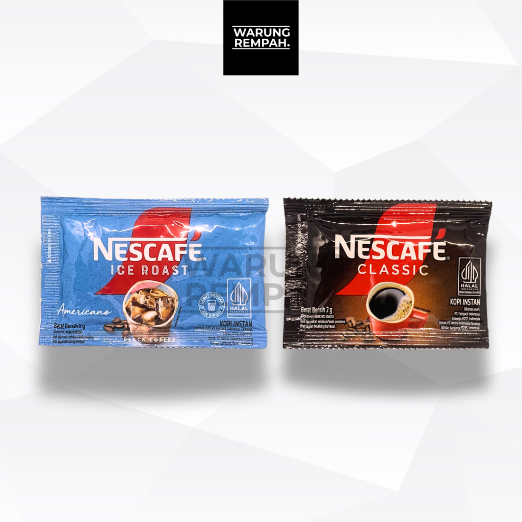 

Nescafe Classic Ice Roast Sachet Kopi Tanpa Ampas