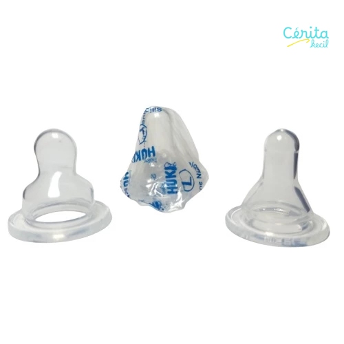 HUKI Dot Silicone Nipple Gepeng Ortho Bulat