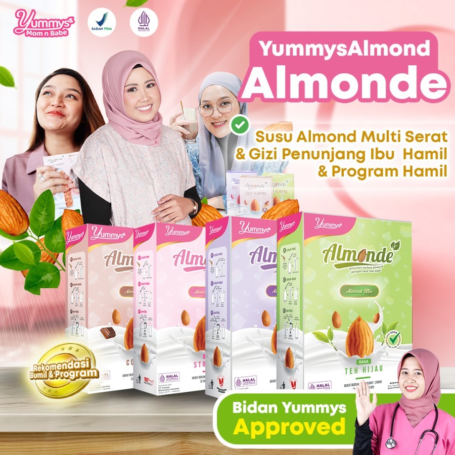 ALMONDE Susu Ibu Hamil Premium Almond untuk Ibu Hamil dan Program Hamil