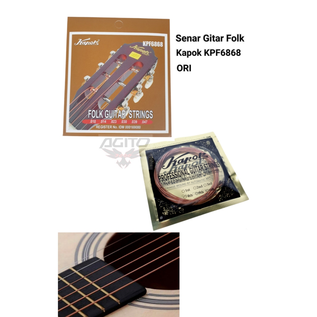 Senar atau Tali Gitar Akustik Kapok KPF 6868 ORI