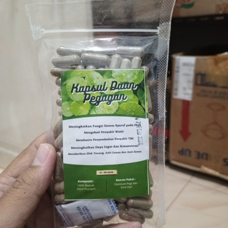 

KAPSUL DAUN PEGAGAN OBAT SYARAF ,WASIR DAN TBC