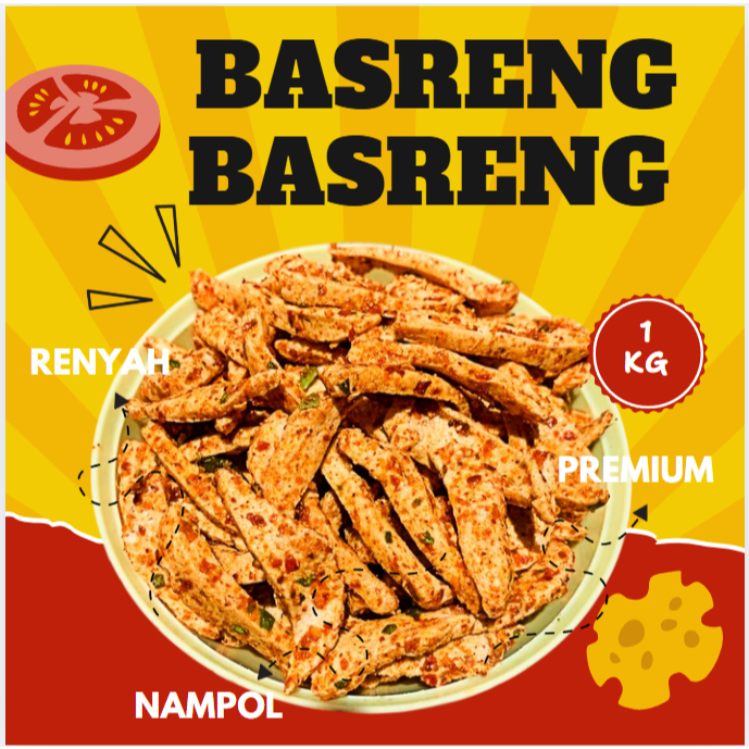 

Basreng stik Original baso goreng basreng kataji aroma daun jeruk gurih 1kg