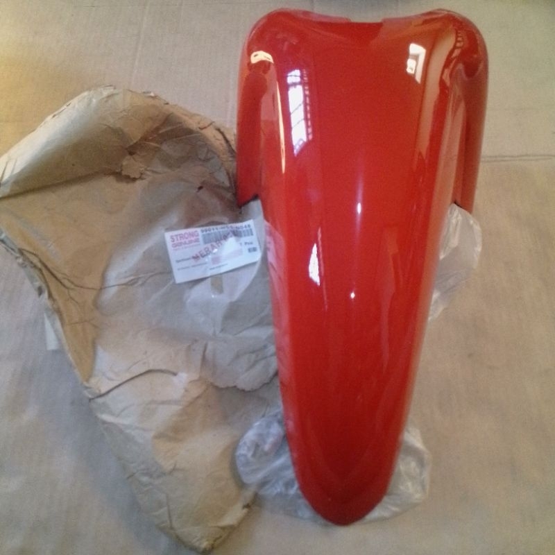 Spakbor slebor spatbor depan front fender BAGIAN A Depan HONDA SUPRA X125 X 125 LAMA OLD . MERAH . S