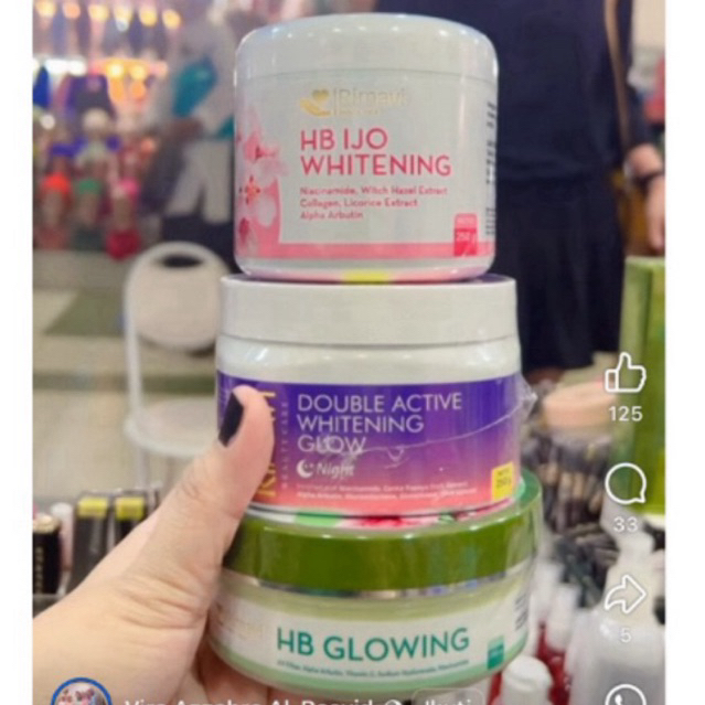 RIMAVI PAKET BUNDLING BODY LOTION 3 POT RIMAVI .HB GLOWING/HB IJO/HB DOUBLE AKTIF