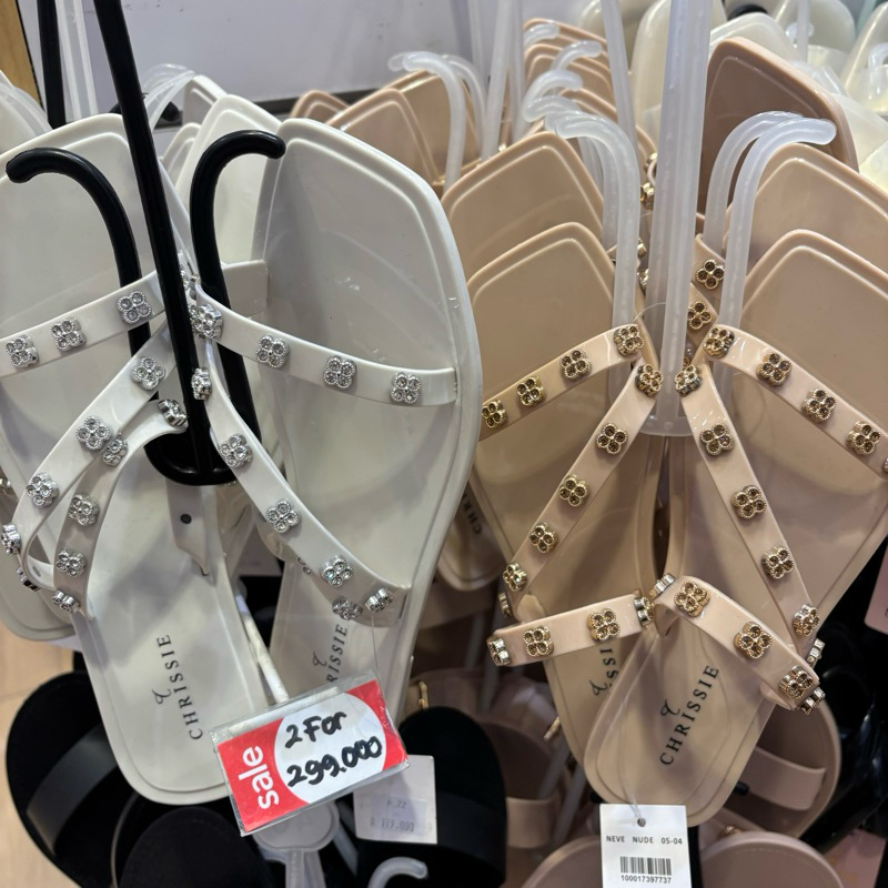 sandal flat strappy jelly chrissie payless sale