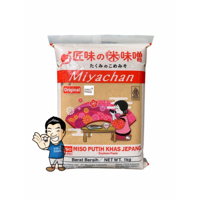 Miyachan Shiro Miso Paste- Pasta Miso- Tauco Jepang 1 Kg