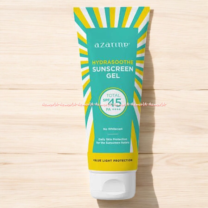 Azarine Sunscreen Gel 50gr Tabir Surya Bentuk Gel Ringan Dingin Mudah Meresap Dikulit Dengan SPF Tin