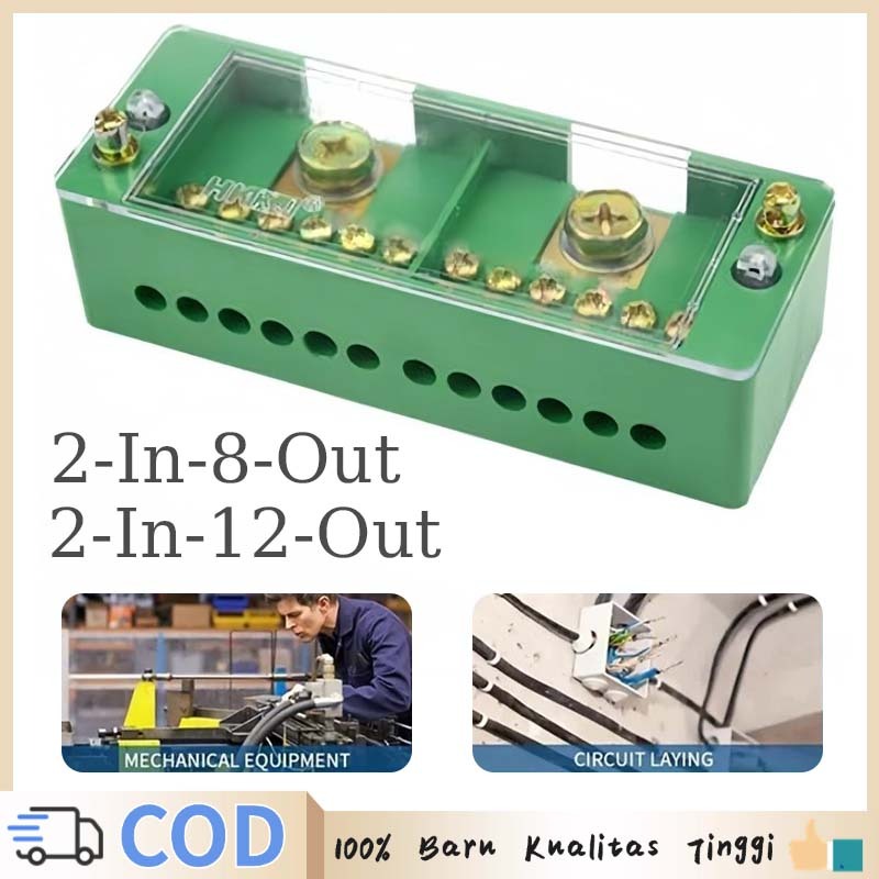 Terminal Box Kotak Terminal Kabel 2 In 8/12 Out Box Terminal Kabel Listrik Kotak Terminal