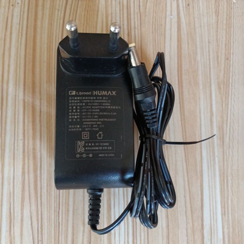 adaptor 1.5a 12v Korea original