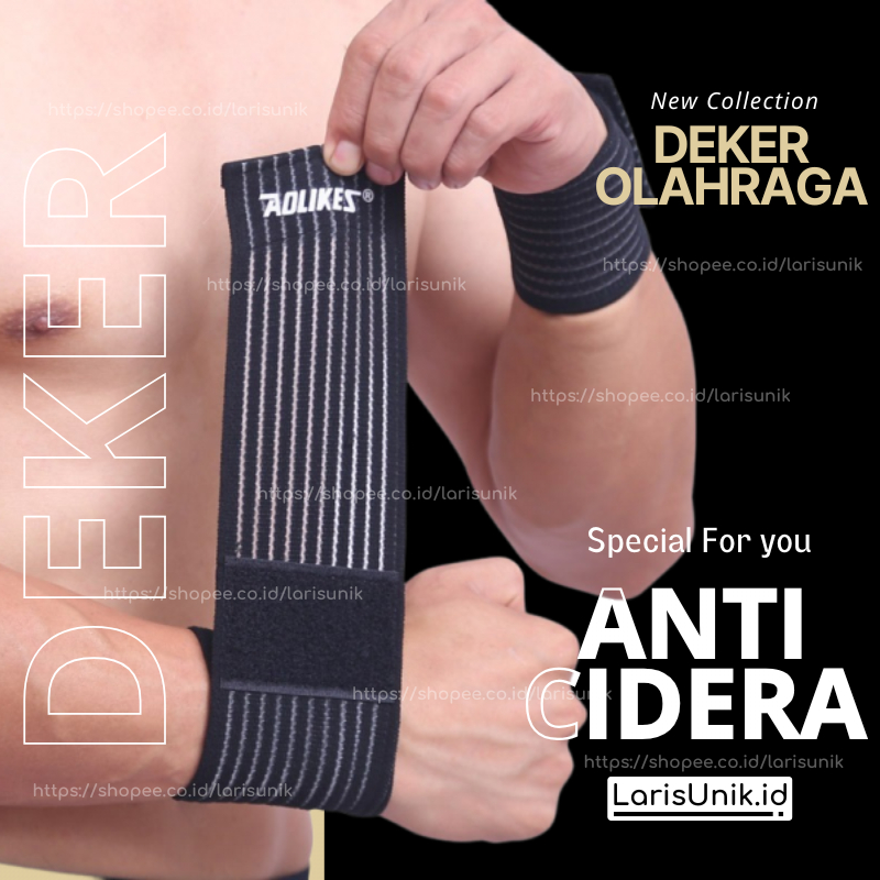 Deker Pergelangan Tangan Wristband Pelindung Cedera Tangan Olah Raga Wristband Olahraga Futsal Wrist