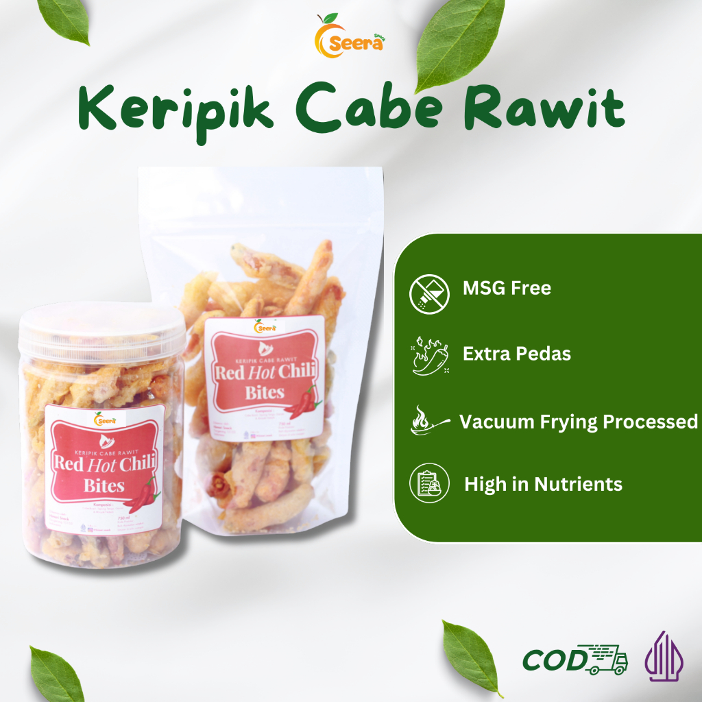 

Keripik Cabe Rawit Super Pedas | Keripik Cabe Merah Cemilan Viral Halal Produk Lokal by Seera Snack