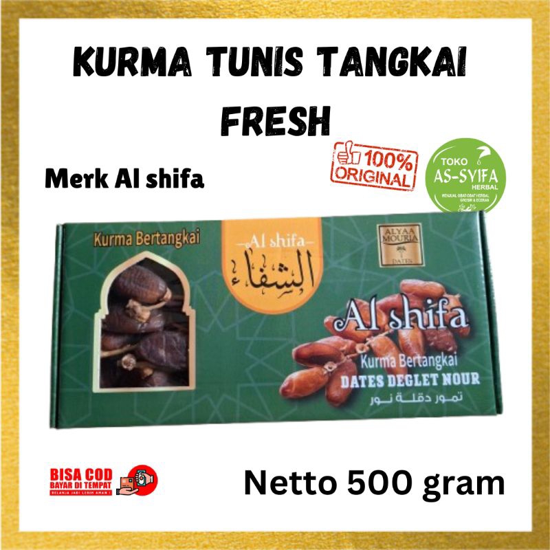 

Kurma Tunis Tangkai Deglet Nour Al Shifa Kurma Tangkai Original 500 gram