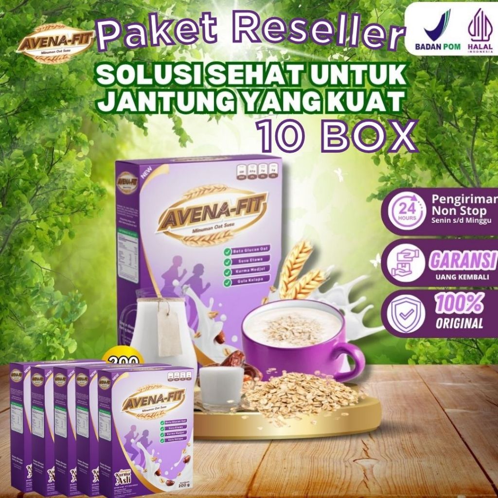 

Paket Reseller 10 Box Avena - Fit Ampuh Atasi Kolesterol Jahat dan Menjaga Kesehatan Jantung