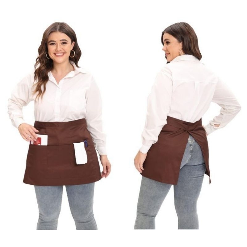 RB Apron Waiters Celemek setangah badan Celemek apron waiters
