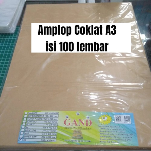 

Gand Amplop Coklat A3