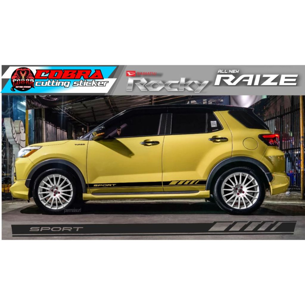 STICKER STIKER BODY SAMPING ROCKY RAIZE TERBARU STICKER AKSESORIS ROCKY RAIZE