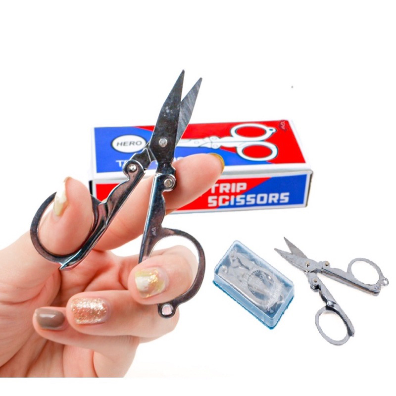 

Gunting Lipat Kecil Saku / Hero Trip Folding Scissors Stainless Steel gunting kuku