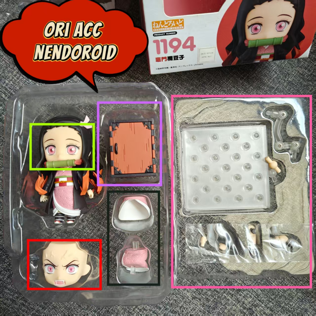 [READY STOCK] Nendoroid  Original Accesories For Kamado Nezuko 1194 Demon Slayer Official GSC