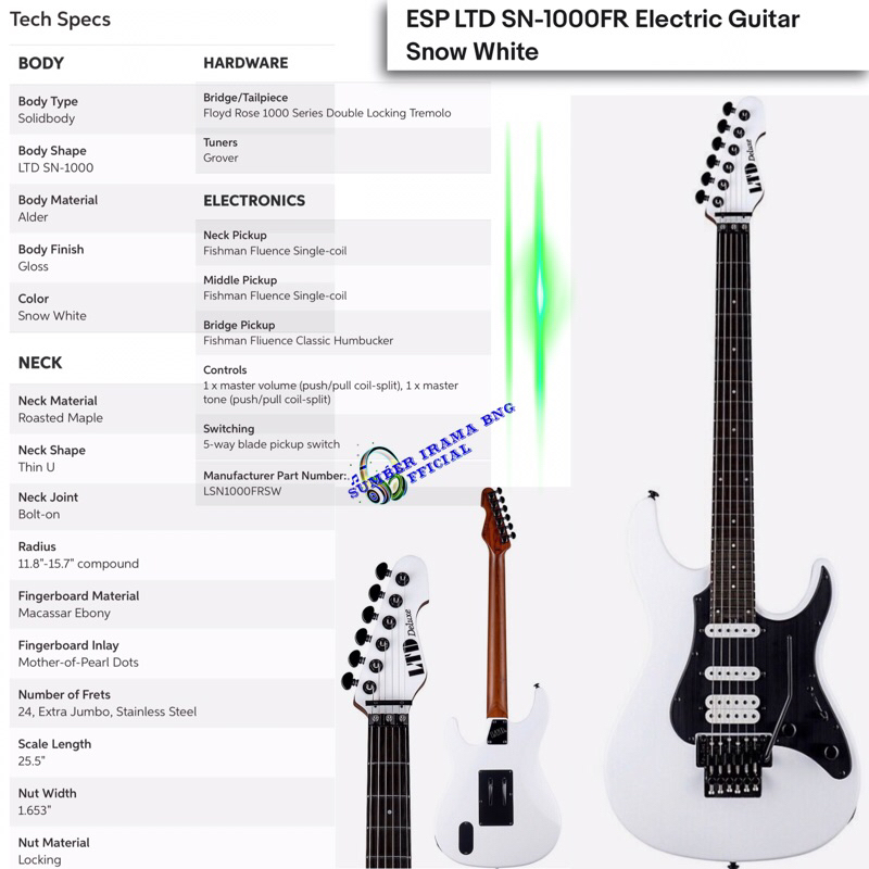 ESP LTD LSN1000 - ELECTRIC GUITAR FLOYD ROSE