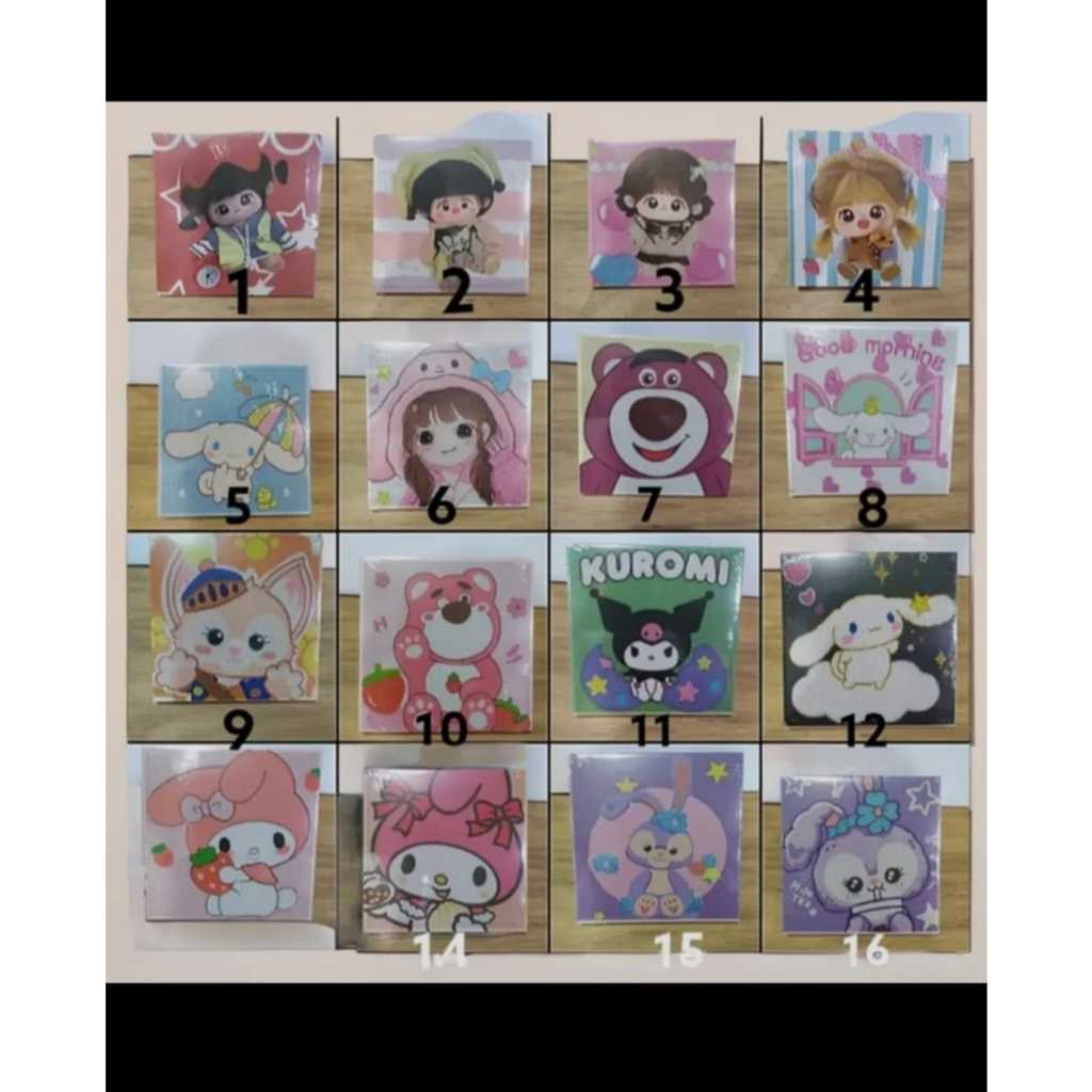 

STIKER DIAMOND MOTIF SANRIO DIAMOND PAINTING 20CM STIKER SET 4IN1