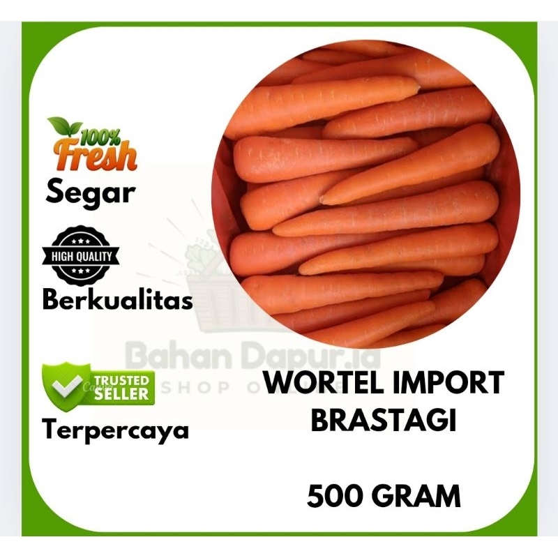 

WORTEL IMPORT BRASTAGI | 500 GRAM | Bahan Dapur .id