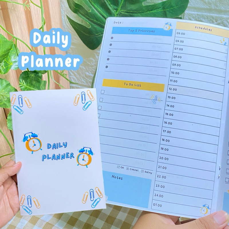 

Buku Daily Planner Harian Aesthetic