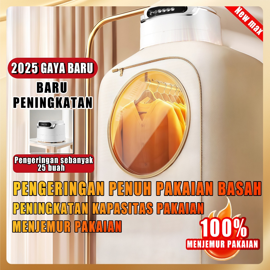 【Super Drying】New Pengering Pakaian Uv Led Dryer Laundry Pengering Baju Portable Mesin Pengering Pak