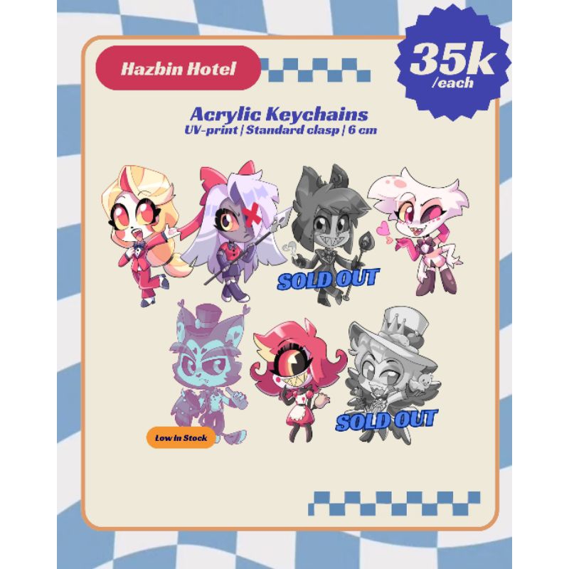 [CF19 LEFTOVERS] Hazbin Hotel Fan Merch