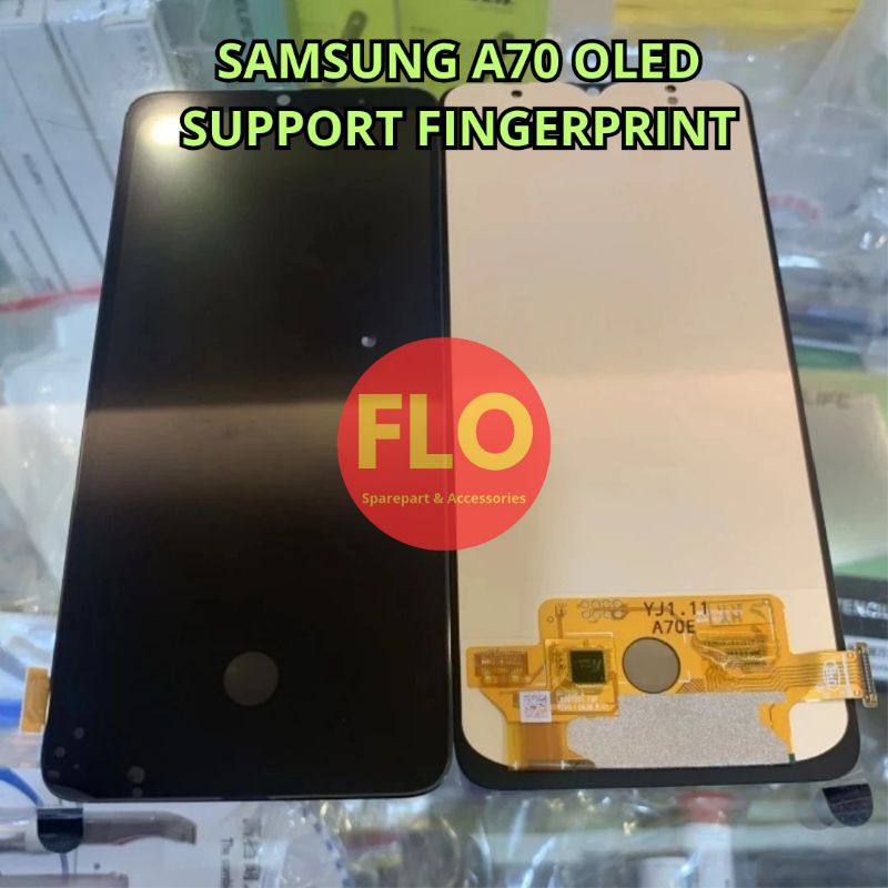 LCD TOUCHSCREEN SAMSUNG A70 OLED SUPPORT FINGERPRINT FULLSET