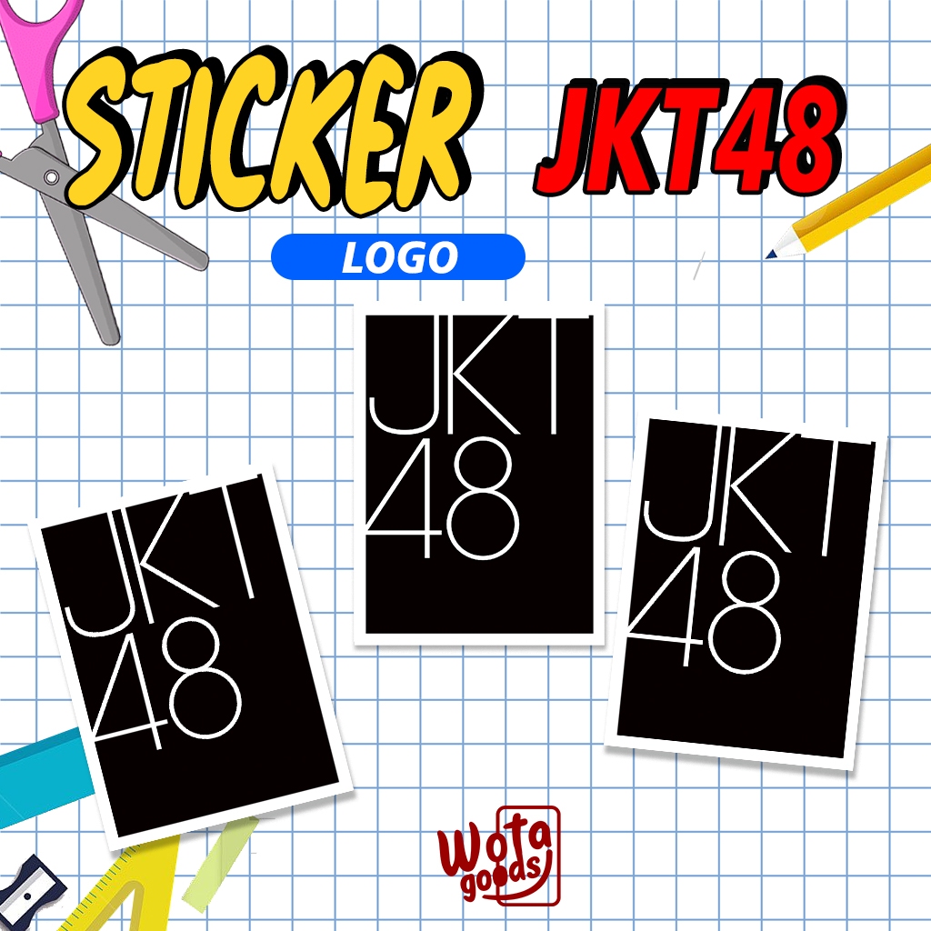 

STIKER JKT48 LOGO HITAM - STICKER IDOL GRUB - WOTA