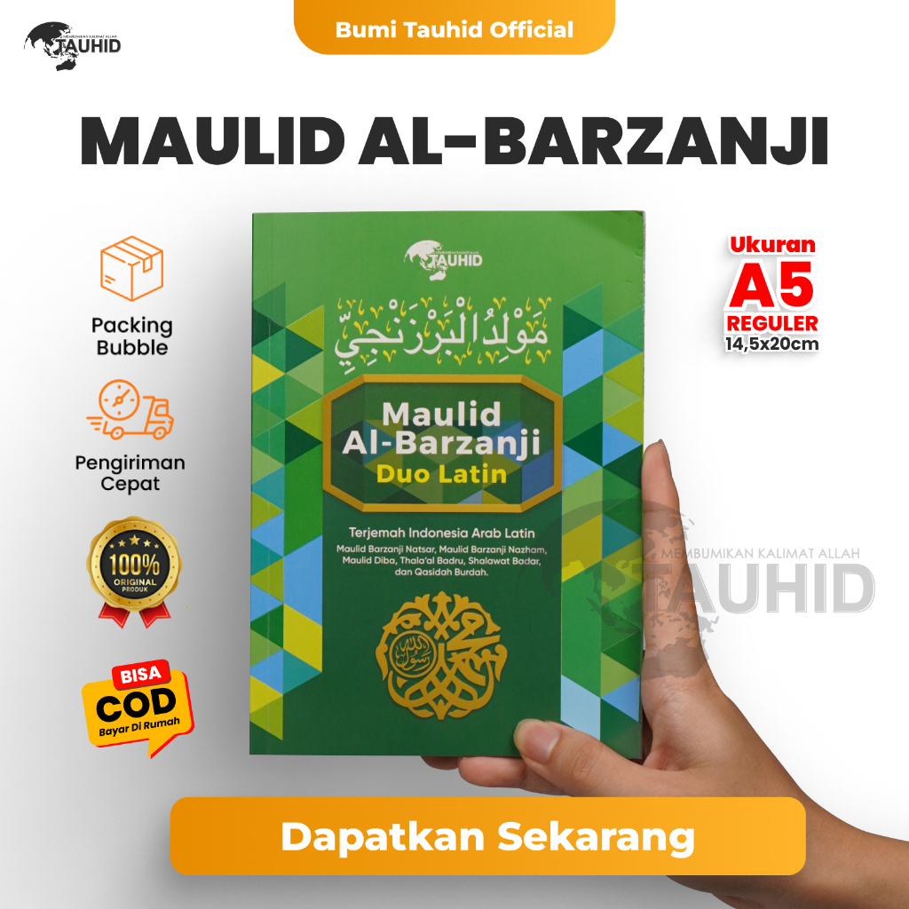 SLM7 Buku Maulid Al-Barzanji Duo Latin