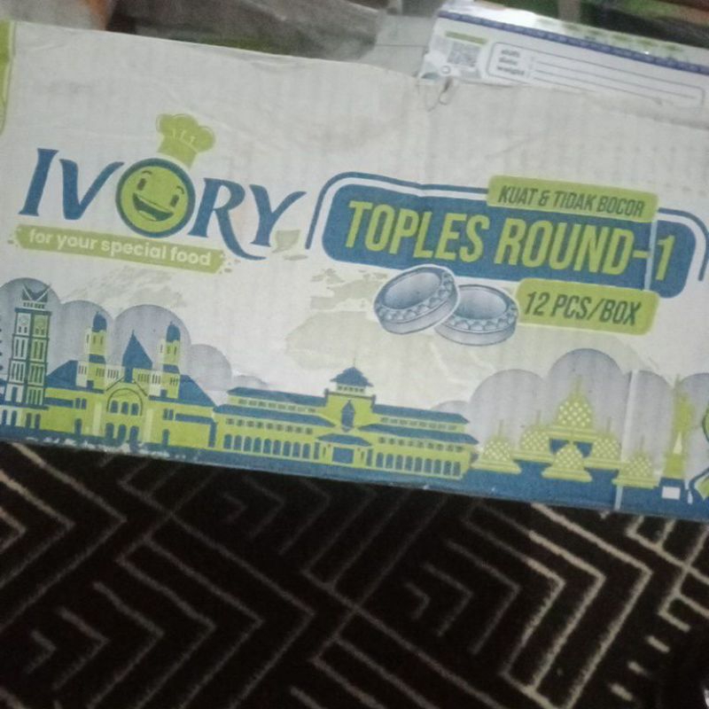 Toples Ivory Round-1 / Toples Ivory Rectangle-1 / Toples Ivory Square SQ-1 / Toples Kue Kering Kekin