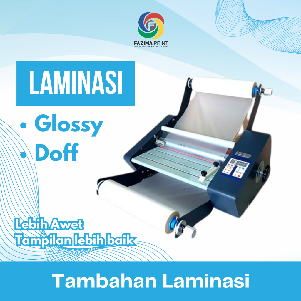 

Tambahan Laminasi Glossy / Doff