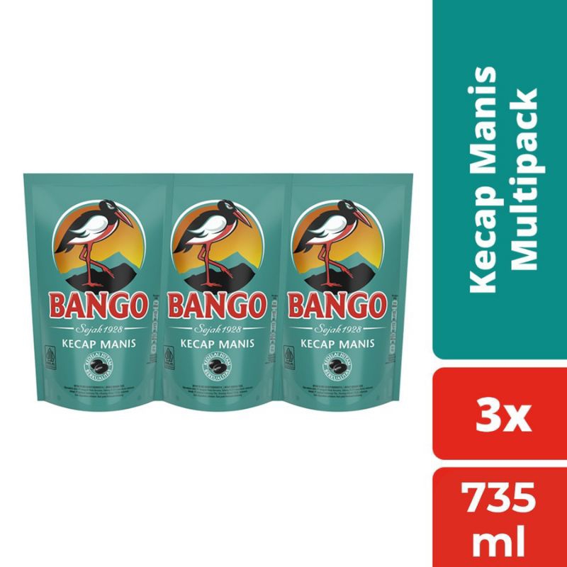 

[ 3pcs ] Bango Kecap Manis 735ml / 1000gr - Kemasan Pouch