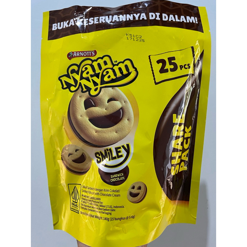 

Nyam Nyam smiley share pack isi 25pc