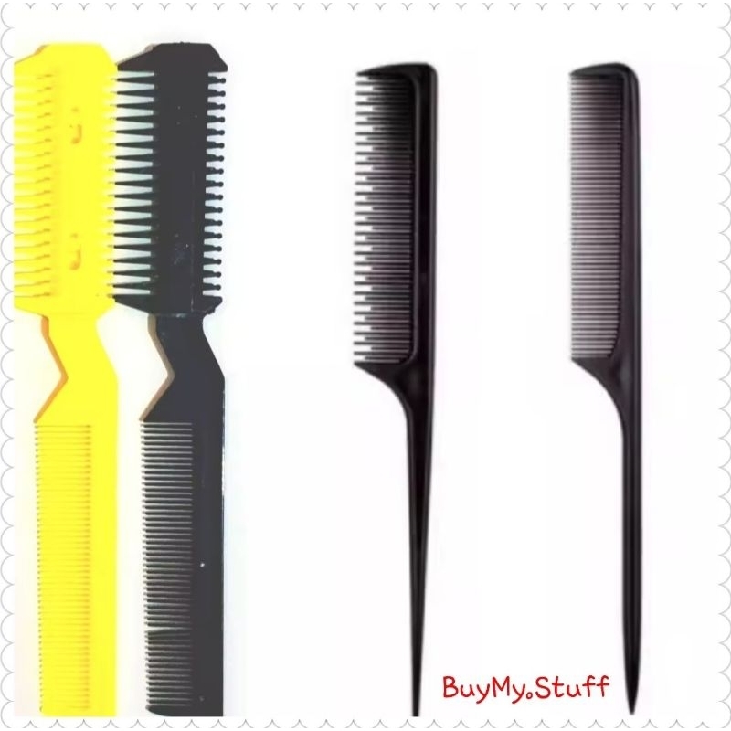 BuyMy.Stuff - Sisir Ekor Lurus Sisir Komet Sasak Sisir Silet Penipis Rambut Salon