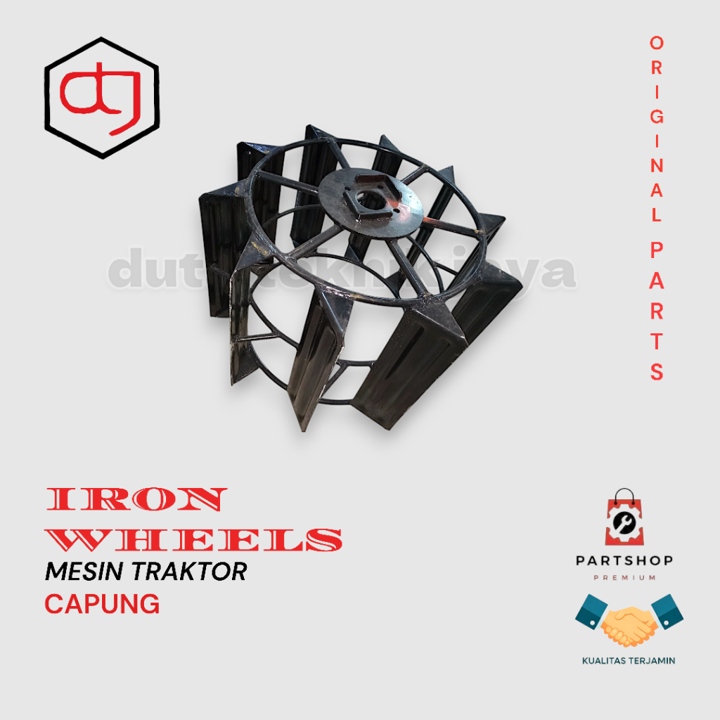 RODA BESI BAN BESI QUICK MESIN TRAKTOR CAPUNG METAL TRACTOR SAWAH IRON WHEEL